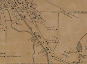 Map Conneautville 1865 Fair Location