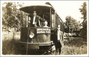 Oakwood Park Meadville Trolley 1913