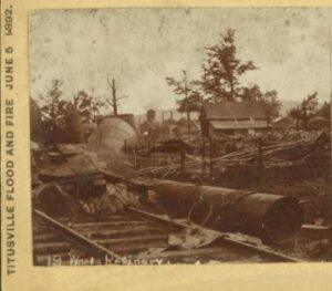 Titusville Flood Fire 1892 Woods Refinery